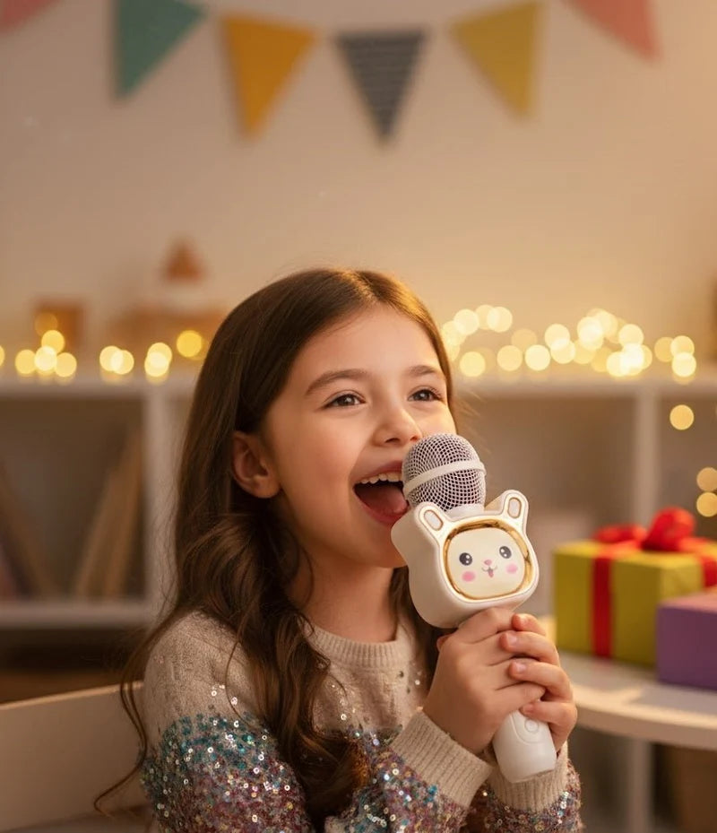 Cute Cartoon Wireless Karaoke Microphone